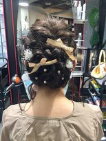 ヘアーメイク アドックス(HAIR MAKE ADOX)&nbsp;リボンアップスタイル