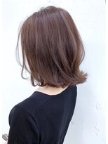 ブラン 梅田(Blanc) 【Blanc/梅田】柔らかピンクベージュ/無造作ハイライト/ボブmi