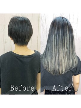 エクステ専門店あるじゃんすー 宇都宮店 グレージュ#シールエクステ#シールエクステ#ロングヘア#宇都宮