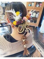 ガルボ ヘアー(garbo hair)&nbsp;#卒業式#ヘアアレンジ#ポニーテール#下村セット