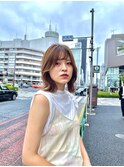 くびれミディアム×シースルーバング