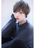 【畑中正敏】20代30代40代◎丸みショート/ボブ/アッシュブラック