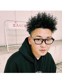 バチイケスパイキーショートパーマ