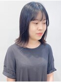 【松戸　石山】外ハネロブ切りっぱなしロブ前髪あり20代