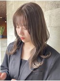 ミルクティーベージュダブルカラーインナーカラーケアブリーチ
