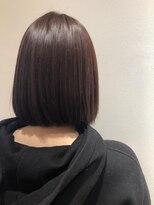 ネオヘアー 曳舟店(NEO Hair)&nbsp;ブリーチなし/カシスレッド/ボブ