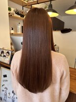 ヘアーサロン 銀 オレンジベージュ