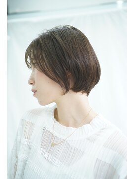 ピークアブー アヴェダ ギンザシックス(PEEK-A-BOO AVEDA GINZASIX) 丸みショートボブ 前髪あり