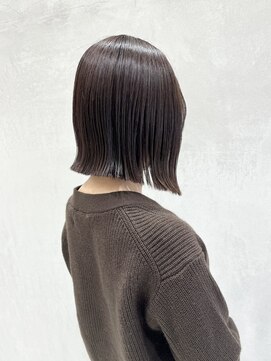 ウシワカマルエムティードット 富士宮店(USHIWAKAMARU MT.) ラベンダーグレージュ×ボブ