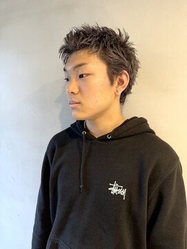 リアド(.RIAD) グレー×スパイキーショート