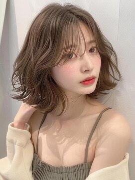 トワ 仙台店(toi) 【韓国・レイヤー】 髪質改善 仙台  オリーブベージュ