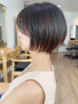 セイドット オモテサンドウ(Say. omotesando) say.黒髪ボブルフネビージュ小顔ワンレン丸みショートアッシュ