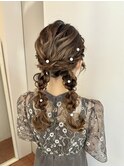 ふわふわツイン編みおろし