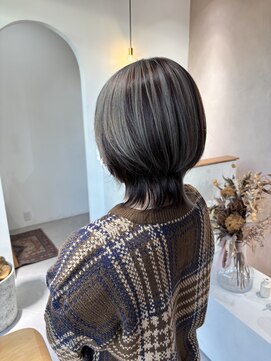 ゴカン(Gokan) セクションカラー×シルバー/shiho