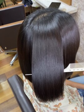 イエローコーン 金沢文庫店(YELLOW CORN) ドライだけでサラツヤヘアー/髪質改善/縮毛矯正