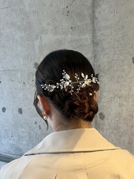 エミュ 天文館店(eMu) アップヘアアレンジですっきりめに.*