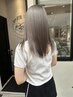 【カラーで艶髪に☆】髪質改善カラー＋カット＋TR ￥15400～
