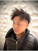短髪パーマ/ツイストスパイラルパーマ/20代