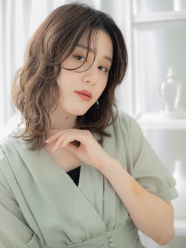 カバーヘア 上尾西口店(COVER HAIR) 抜け感ハイライトセンターパートウェットヘアc6上尾20代30代40代