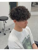 マッシュ波巻きスパイラルパーマ