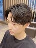[新規]メンズカット×シャドウパーマ+炭酸泉シャンプー付￥18500→￥10900#原宿