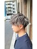 【メンズ/メッシュハイライト】ケアブリーチ+カラー+カット ￥20000 [千葉駅]