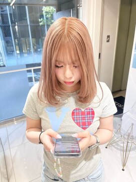 ランテルディ 渋谷(LANTERDIT) 【LANTELDIT】ハイトーン　ミルクティーカラー　レイヤー