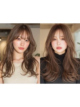 顔周りや前髪にもつけれるエクステあります◎アンクのエクステで理想のレイヤーロングが速攻叶います♪