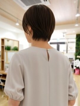 アエル 川西能勢口本店(aeru) 艶やか美シルエットショート【川西能勢口駅】