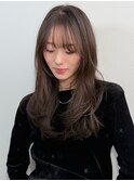 抜け感レイヤーブラウン