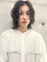 ロマーリ 岡山店(LOMARLIE) ニュアンスパーマ20代30代40代ハイレイヤーウルフグレージュ