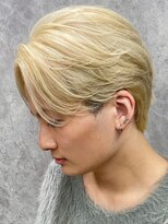 ダズルヘアラッシュ(DAZZLE hair RUSH)&nbsp;フェザーパーマ/センターパートニュアンスパーマブリーチ韓国