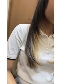 顔まわりカットストレート×インナー×ハイレイヤー