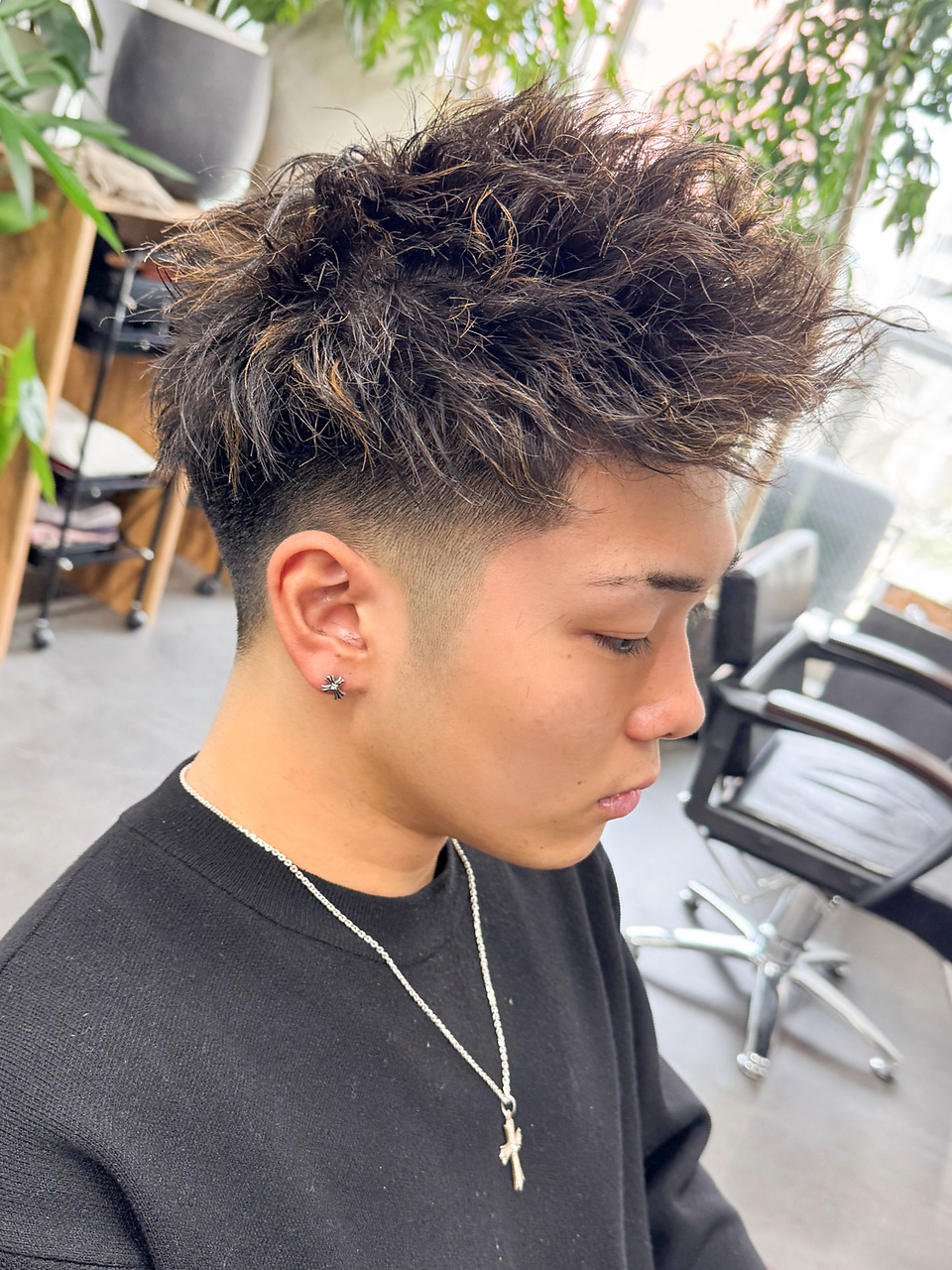 シープドッグ(SHEEP DOG)&nbsp;ソフトトツイスト 合わせカット メンズパーマ モテる束間 七隈駅