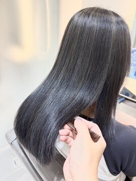 フルー 都立大学店(Fleu r) プレミアム縮毛矯正×白髪ぼかしハイライトカラー
