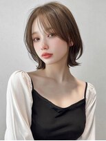 ノイズオオサカ 梅田店(NOISM OSAKA) 小顔外ハネミディアムアッシュ20代30代40代くびれミディ韓国ヘ