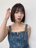 プラス(PLUS) まとまりやすい大人の切りっぱなしボブ
