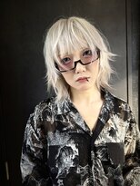 イリス 心斎橋(.elice)&nbsp;セミロングアンブレラカラーミニウルフショートウルフ前髪50代