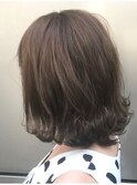 《GRANDLINE  代表YUTAKA》ミントベージュの外ハネミニマムボブ