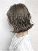 O-tete オリーブグレージュ外はねボブ