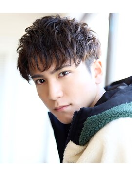 ソイクフ(SOY KUFU) MEN’SHAIRマッシュパーマアッシュブラック