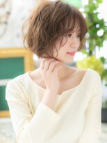 カバーヘア イヴ 戸頭店(COVER HAIR EVE)&nbsp;外国人風バレイヤージュ小顔ゆるふわ大人ボブa戸頭20代30代40代!