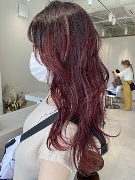 グリーン(green) Red brownのグラデーションカラー　bymisaki