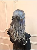 【ヘアセット】編み込みハーフアップ♪