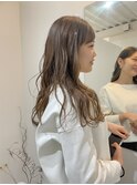 ロング 明るめベージュカラー
