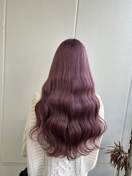 ガリカ シーム(Gallica/SEAM) 【桑原雪音】大人ガーリーラベンダーピンク/艶髪ウェーブロング