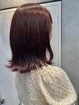ビス フルール 日暮里店(Vis fleur)&nbsp;ワンカラー/ピンクブラウン/外ハネヘア