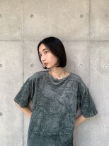ナチュラルボブ　×   透明感カラー