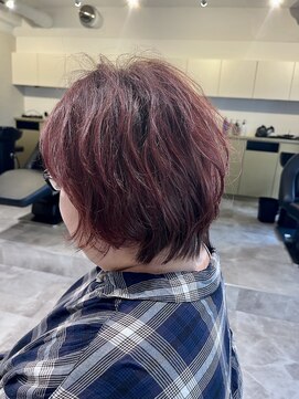 ソイクフ 四条大宮店(SOY-KUFU) 20代30代40代似合わせカットイメチェンアッシュピンクショート