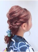 あみ下ろしヘアセット